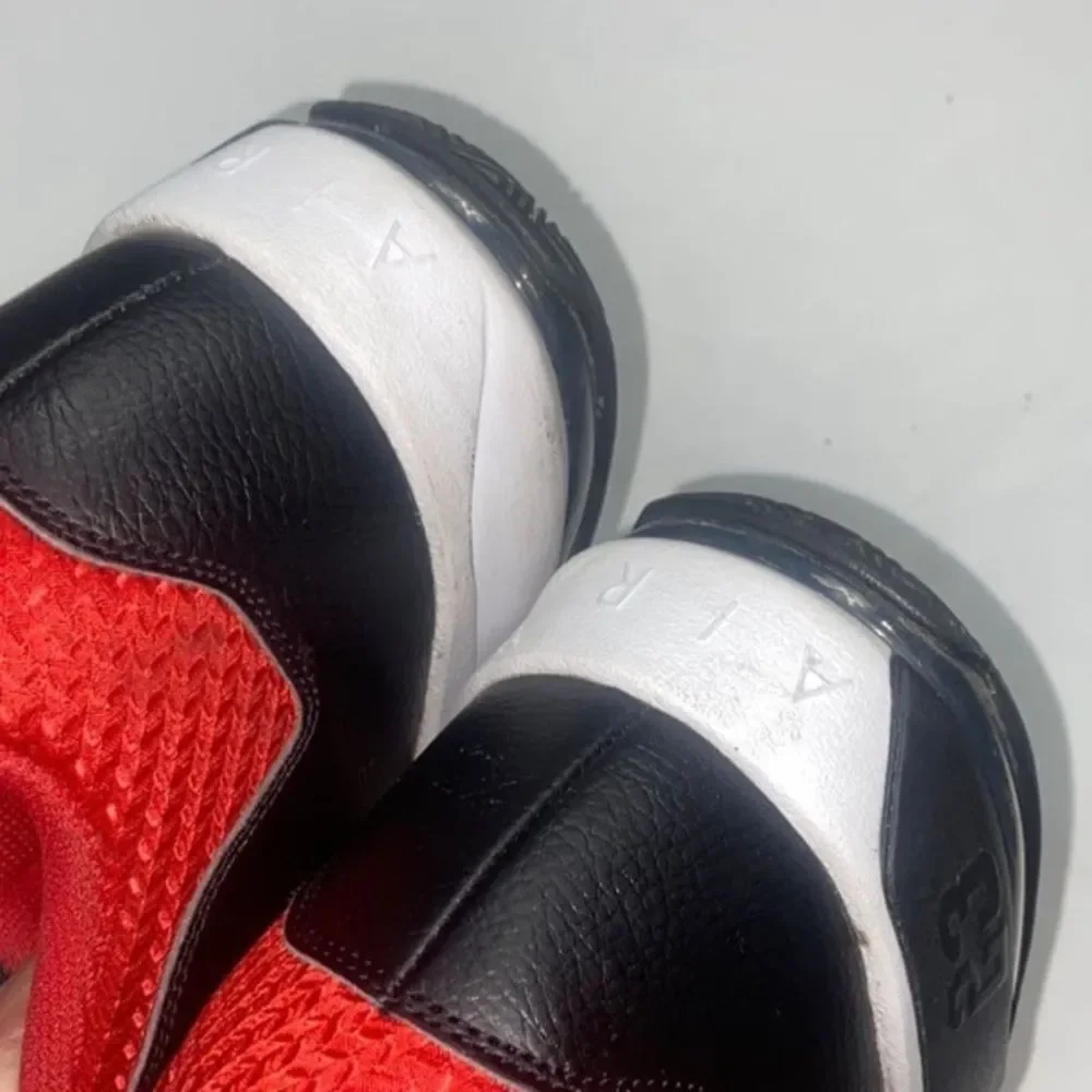 Air Jordan Black and Red Sneakers Size 12 US